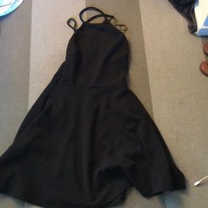 black dress with high neck!